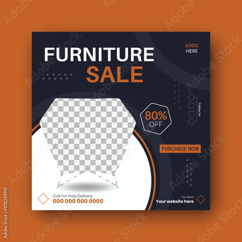 furniture sale social media post design