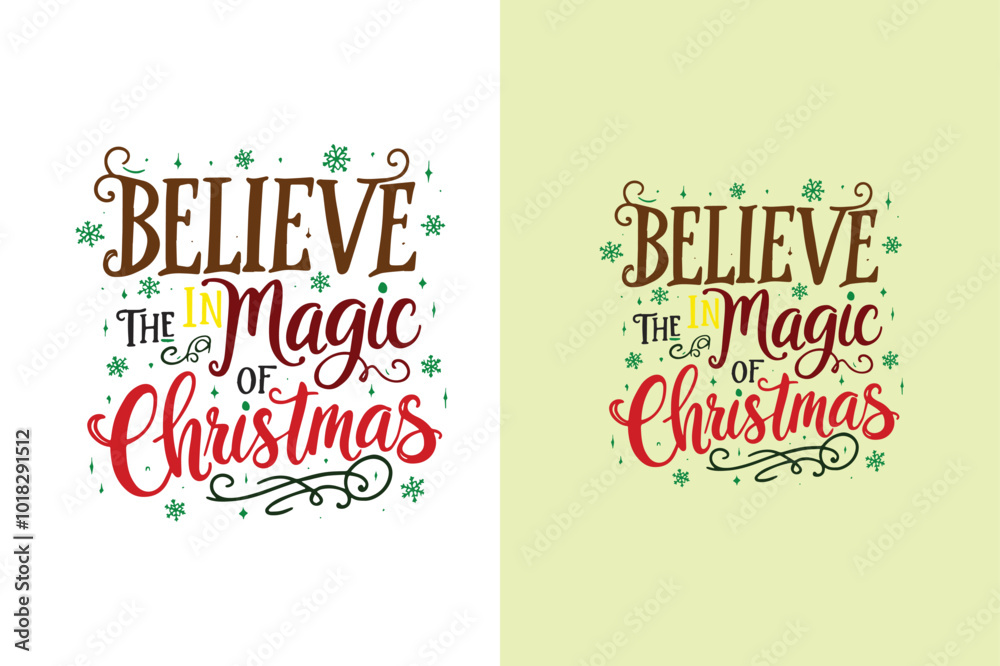 Festive Christmas Typography Illustration Holiday Design & Seasonal Art Festive Christmas Typography Illustration Holiday Design & Seasonal Art