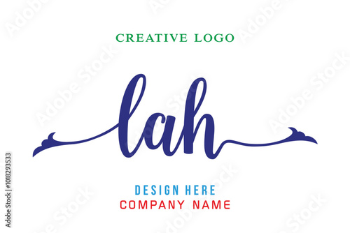 LAH lettering logo is simple, easy to understand and authoritative