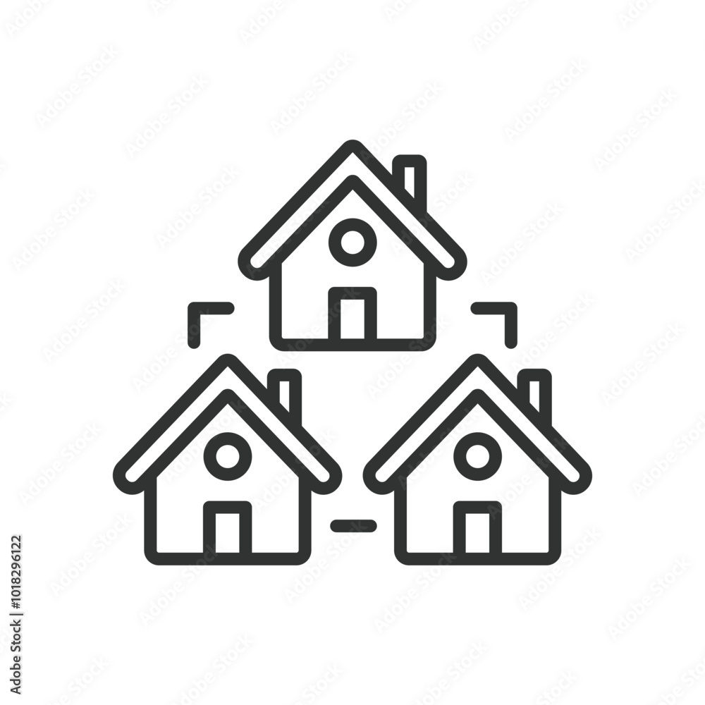 FRANCHISE, in line design. Franchise, business model, licensing, brand expansion, entrepreneurship, partnership, revenue on white background vector. FRANCHISE, in line design editable stroke icon FRANCHISE, in line design. Franchise, business model, licensing, brand expansion, entrepreneurship, partnership, revenue on white background vector. FRANCHISE, in line design editable stroke icon