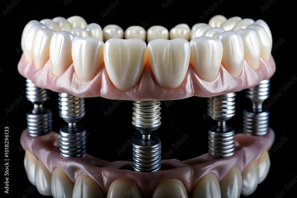 Monolithic zirconia restorations on full arch dental implant Monolithic zirconia restorations on full arch dental implant