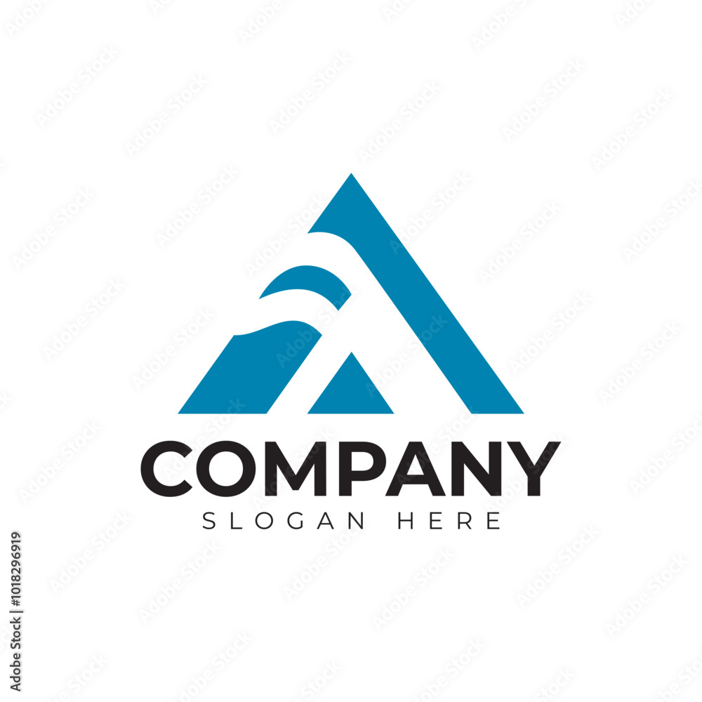 vector letter a logo premium template