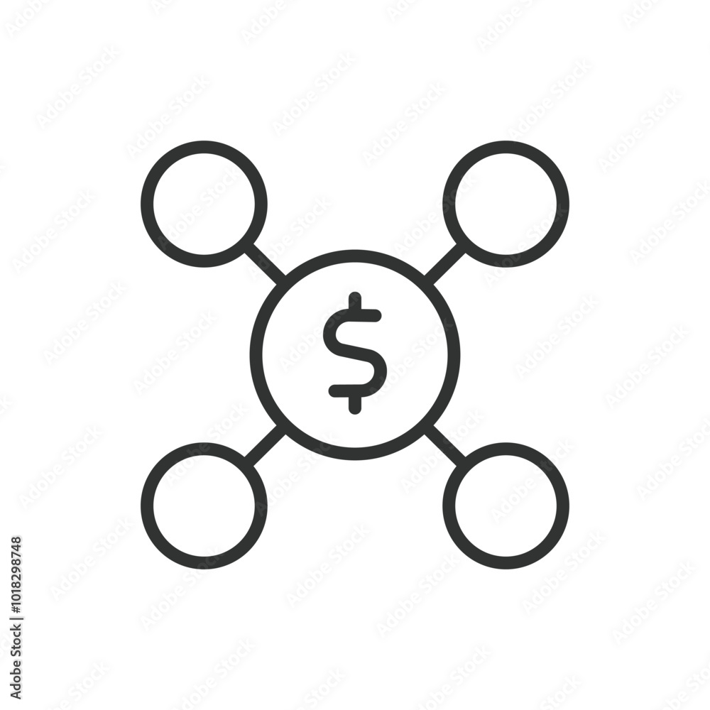Assets, in line design. Assets, financial assets, tangible, liquid, fixed asset on white background vector. Assets, in line design editable stroke icon Assets, in line design. Assets, financial assets, tangible, liquid, fixed asset on white background vector. Assets, in line design editable stroke icon