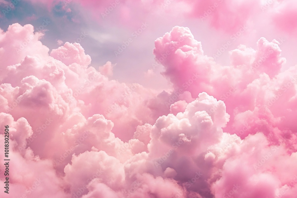 Abstract pink pastel clouds in the sky background Abstract pink pastel clouds in the sky background