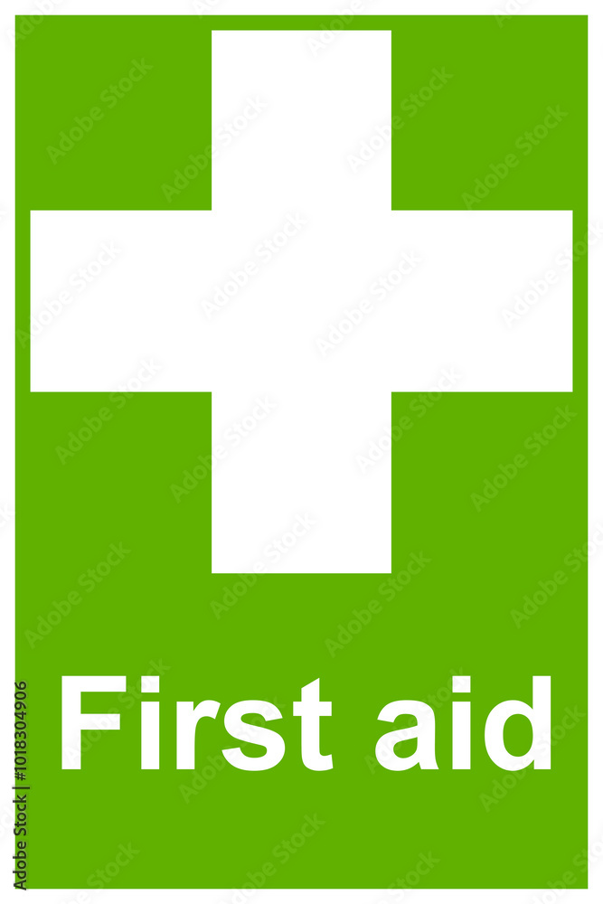 Obraz premium First aid sign