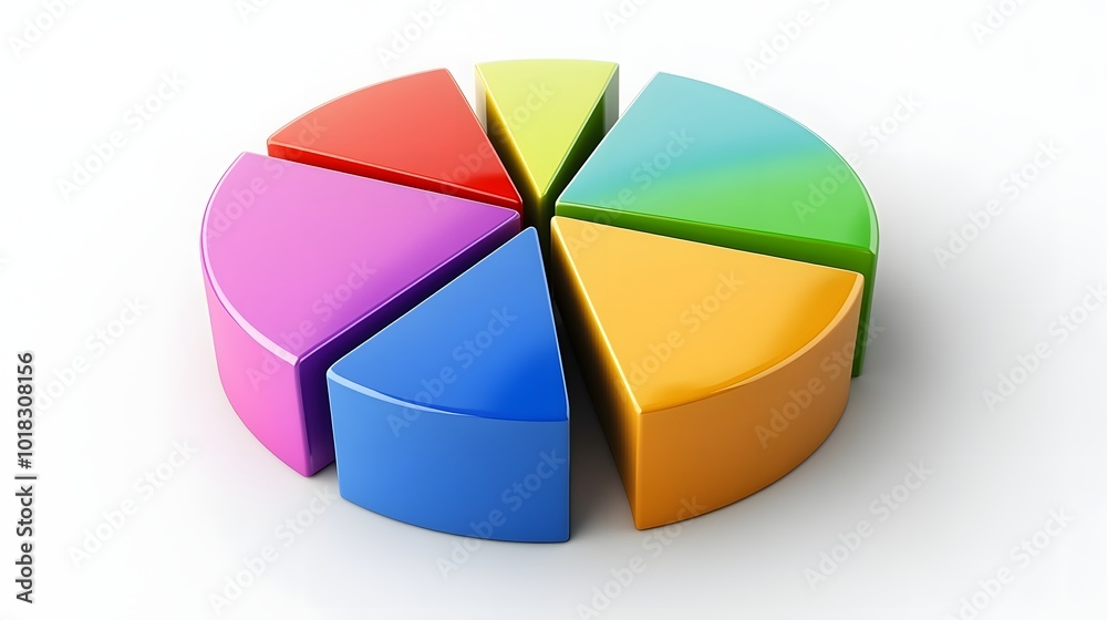 Obraz premium 85. A colorful pie chart showing the breakdown of virtual assistant tasks
