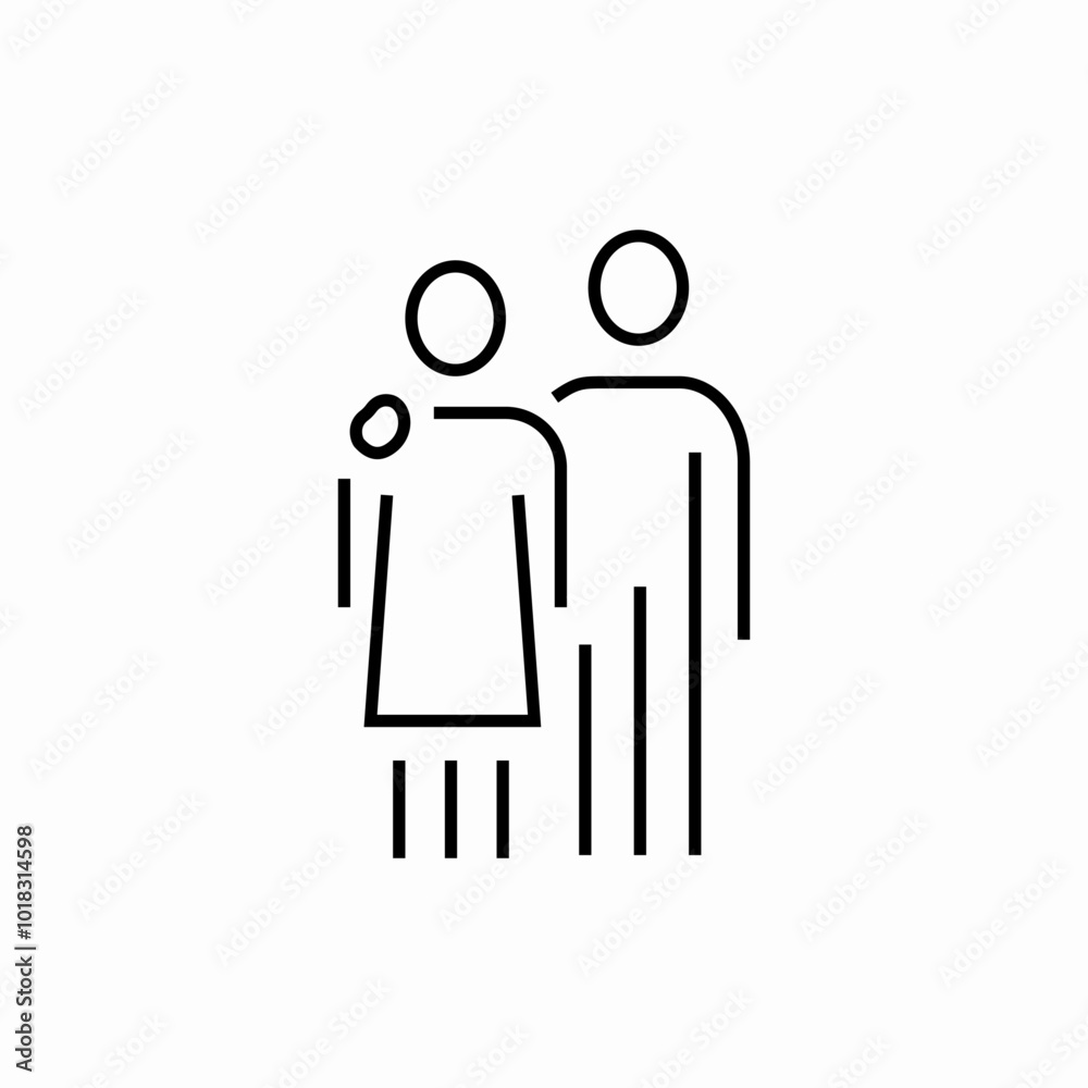 couple marriage icon sign vector couple marriage icon sign vector