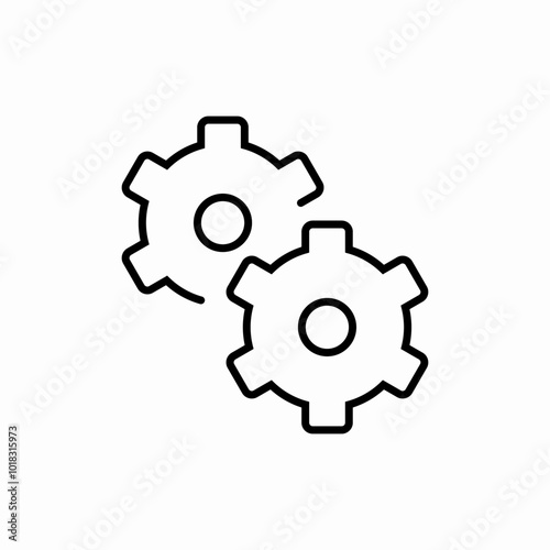 system settings icon sign vector