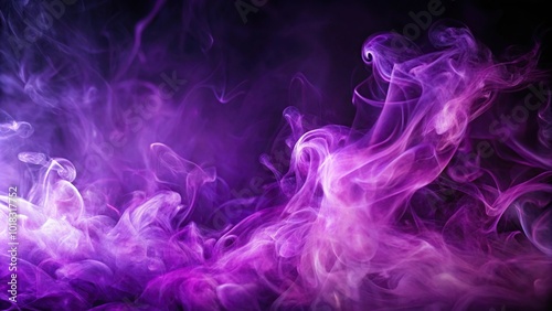 Abstract purple light smoke on a minimalist background