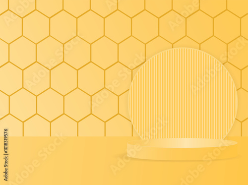 Realistic 3D cylindrical product podium background, product Showcase background,  product display background design,  3d background design
