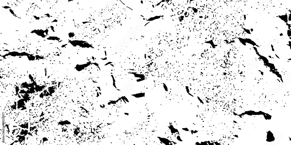 Obraz premium Black grainy texture isolated on white background. Distress overlay textured. Grunge design elements. Vector illustration