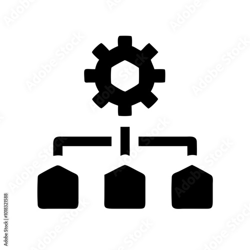 Microservices icon representing modular architecture and scalable software solutions
