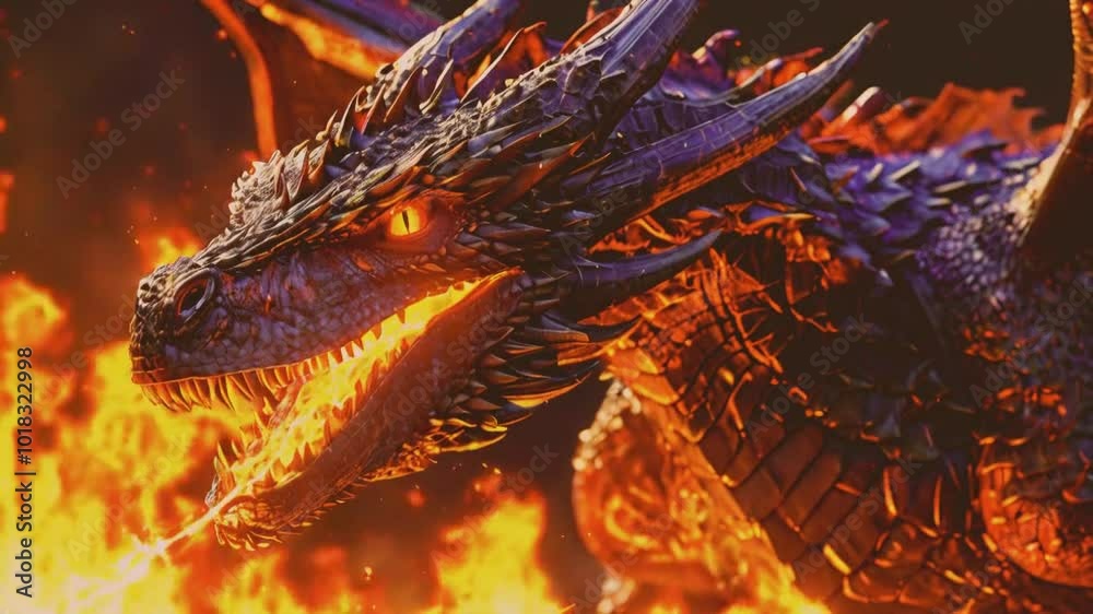 A dragon that can control fire and becomes a symbol of hope or destruction. A dragon that can control fire and becomes a symbol of hope or destruction.