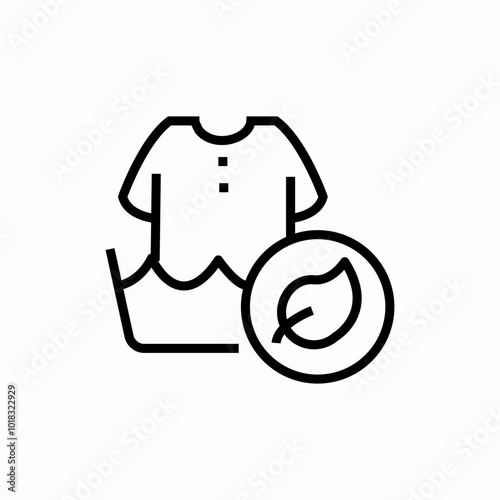 eco cloth laundry icon sign vector