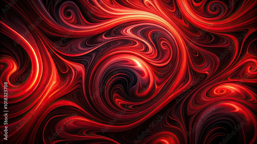 Abstract red and black swirls on a dark background Abstract red and black swirls on a dark background