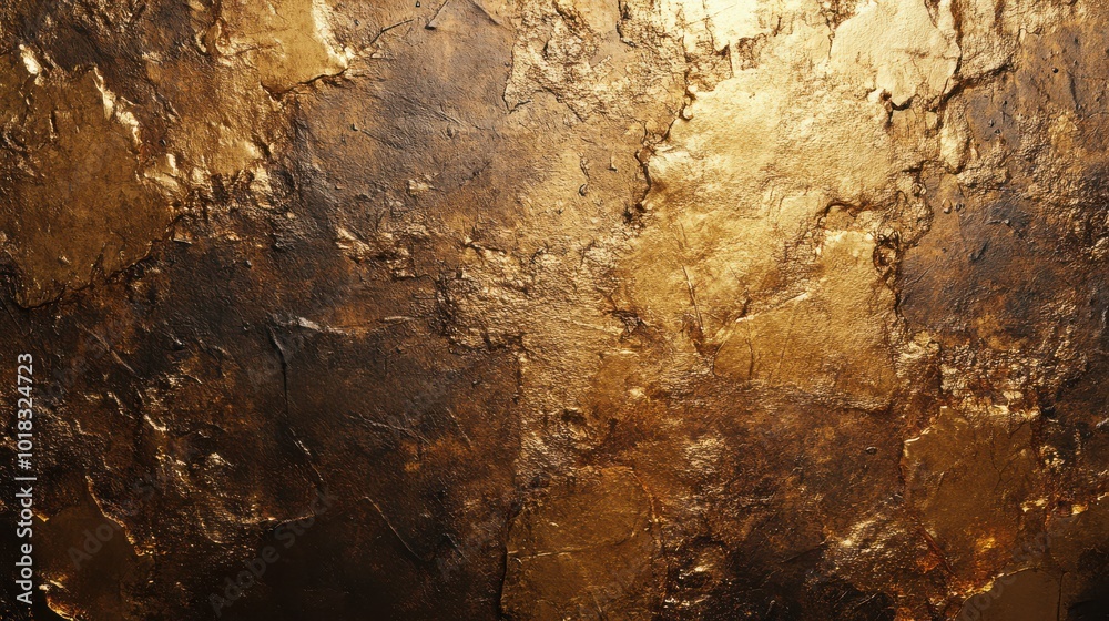 Fototapeta premium A digital artist's work featuring gold textures promoted in a marketing email.