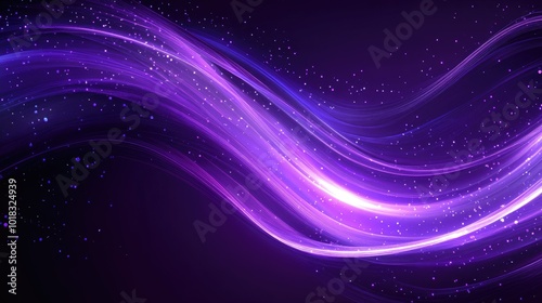 An abstract purple background with glowing lines and curves, creating a dynamic business theme.