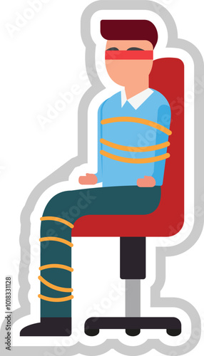  A person held against their will as leverage or to force demands.