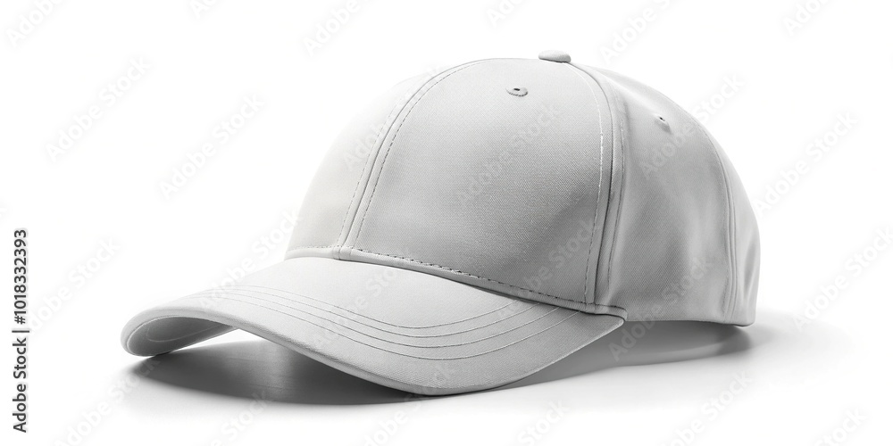 front view of white plain baseball cap front view of white plain baseball cap