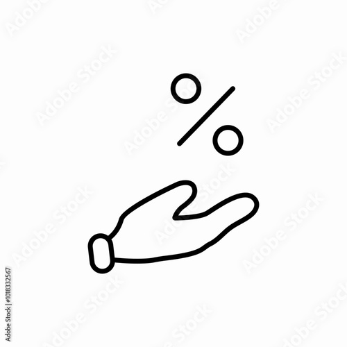 benefit porcent icon sign vector