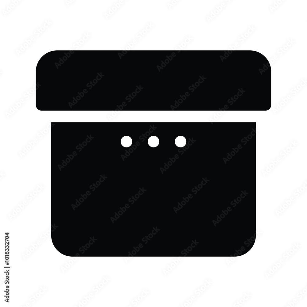 A simple gift box representing presents, rewards, or packages A simple gift box representing presents, rewards, or packages
