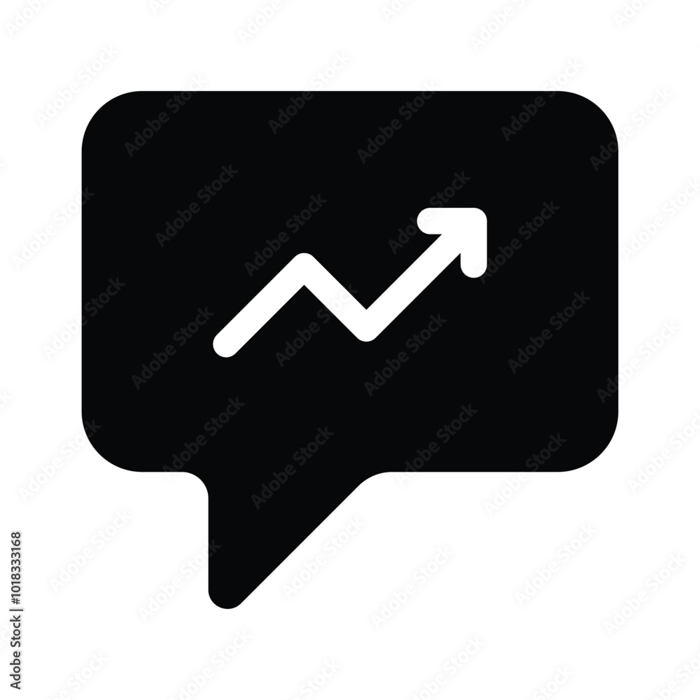 A chart with an upward arrow symbolizing growth or progress