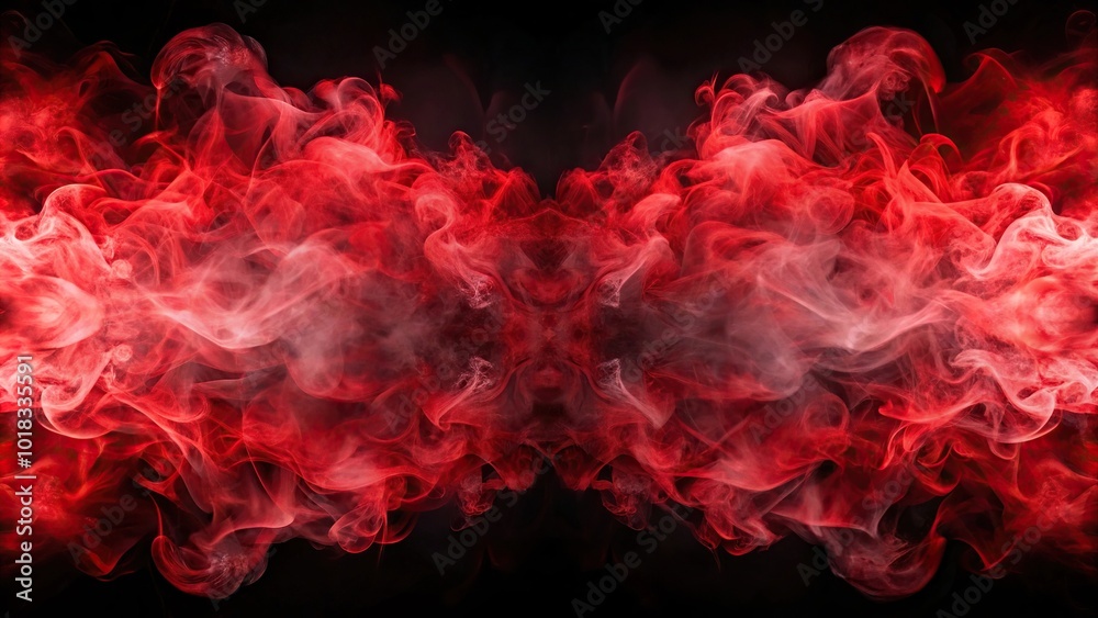 Abstract red smoke on isolated background Abstract red smoke on isolated background