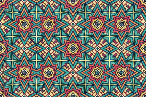 Abstract repeating seamless geometric pattern