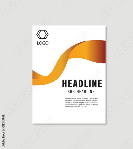 Brochure design, cover modern layout, annual report, poster, flyer in A4