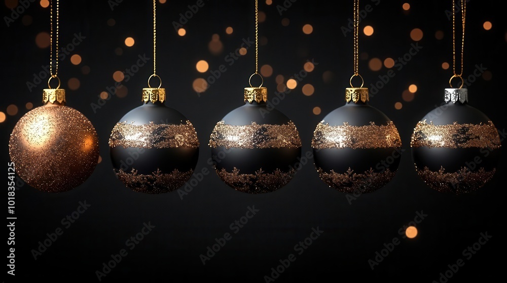 elegant black background adorned with shimmering gold christmas ornaments inviting warmth and festivity creating a luxurious vibe perfect for holiday decor and celebration elegant black background adorned with shimmering gold christmas ornaments inviting warmth and festivity creating a luxurious vibe perfect for holiday decor and celebration