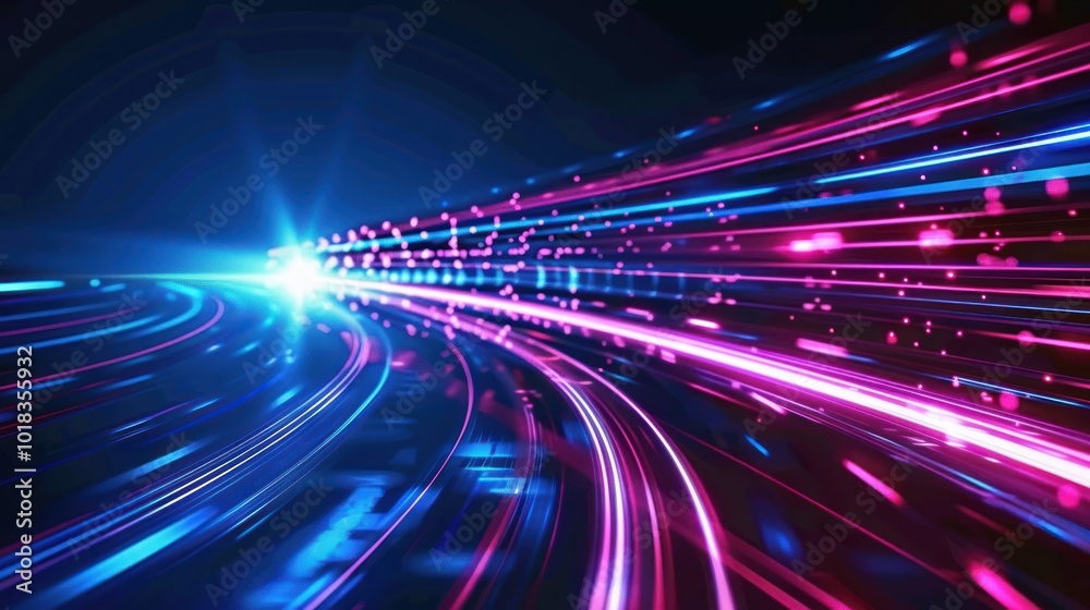 Abstract Digital Speed Light Trails Abstract Digital Speed Light Trails