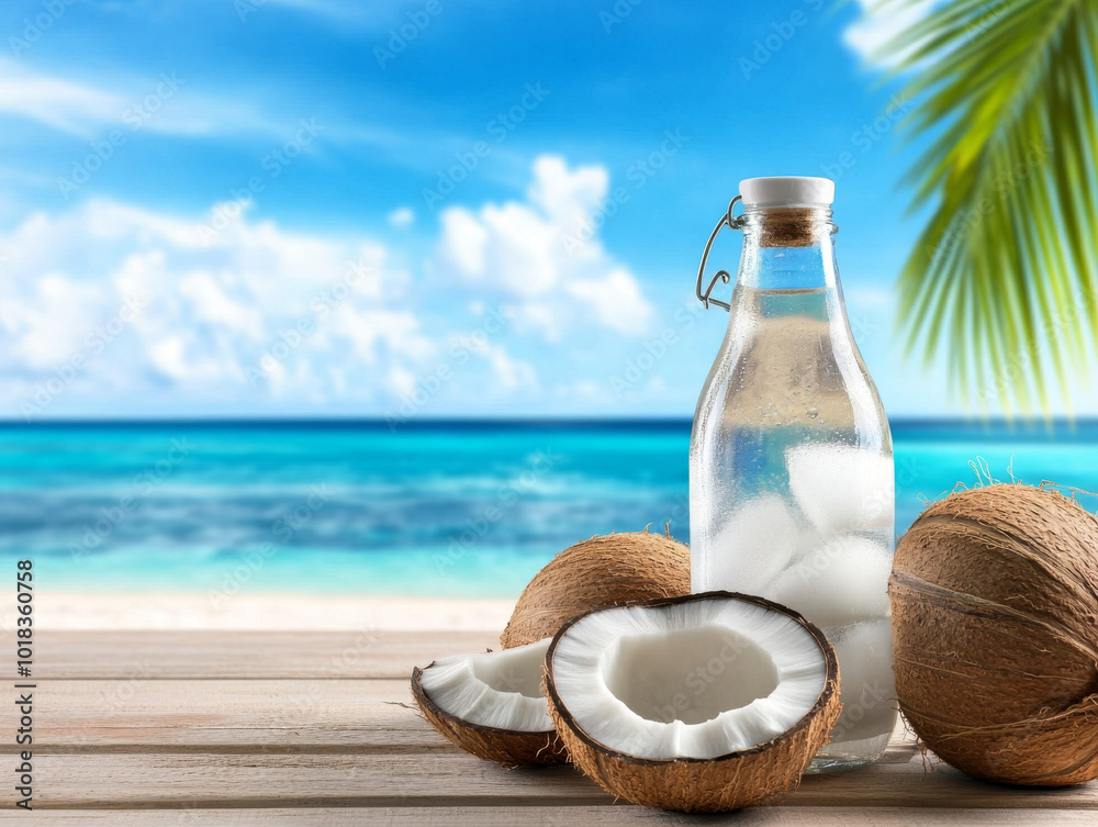 Refreshing Coconut Water A Taste of the Tropics by the Seaside Refreshing Coconut Water A Taste of the Tropics by the Seaside