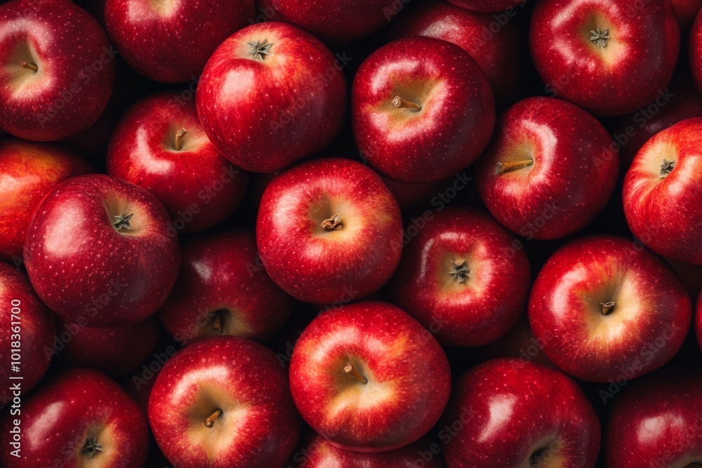 Red apples background. Ripe big dark red apples royal gala wallpaper. Closeup top view apple pattern. Bright shiny fragrant fruits and water drops. Harvesting, fresh healthy food concept. Above view Red apples background. Ripe big dark red apples royal gala wallpaper. Closeup top view apple pattern. Bright shiny fragrant fruits and water drops. Harvesting, fresh healthy food concept. Above view