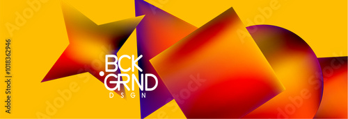 Fluid color geometric shapes abstract background. Vector Illustration For Wallpaper, Banner, Background, Card, Book Illustration, landing page