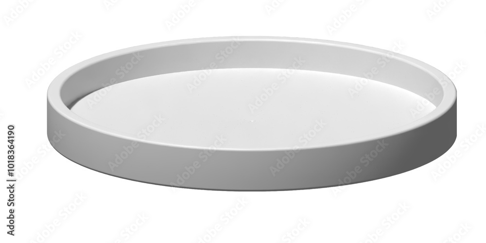 Round white plate on empty background Round white plate on empty background