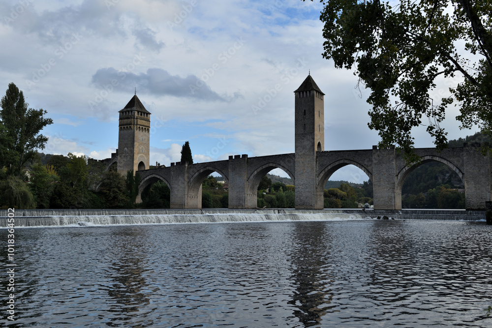 The Valentre Bridge, Cahors, France The Valentre Bridge, Cahors, France