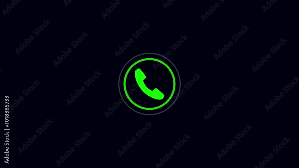 Incoming call cell phone animation. call icon animation. Incoming call cell phone animation. call icon animation.