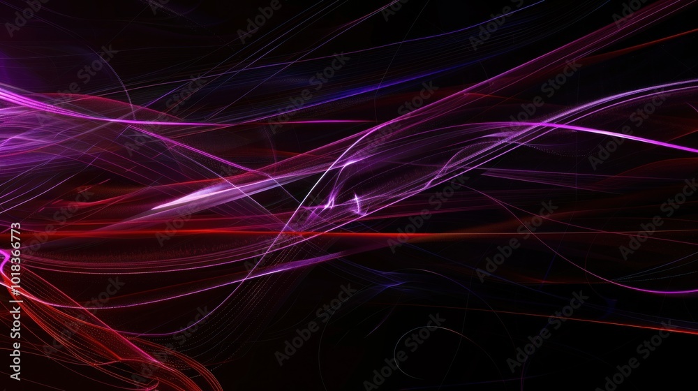 Abstract Light Trails in Pink and Blue Abstract Light Trails in Pink and Blue