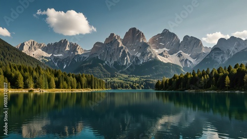 lake in the mountains