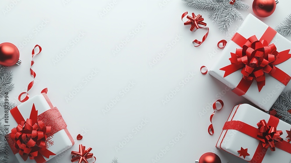 A christmas gift, xmas or present box objects on holiday mood background in winter. Merry christmas A christmas gift, xmas or present box objects on holiday mood background in winter. Merry christmas