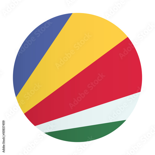 Seychelles Flag, country identity circle badge Free Download Seychelles Flag, country identity circle badge - GFXLoad