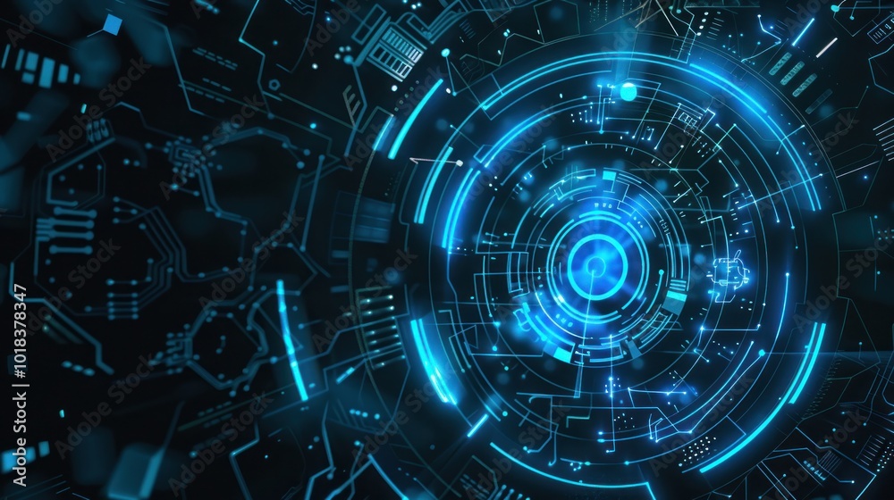 Abstract Digital Interface Background Abstract Digital Interface Background