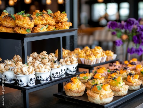 A haunted family Halloween tea party with skull teacups