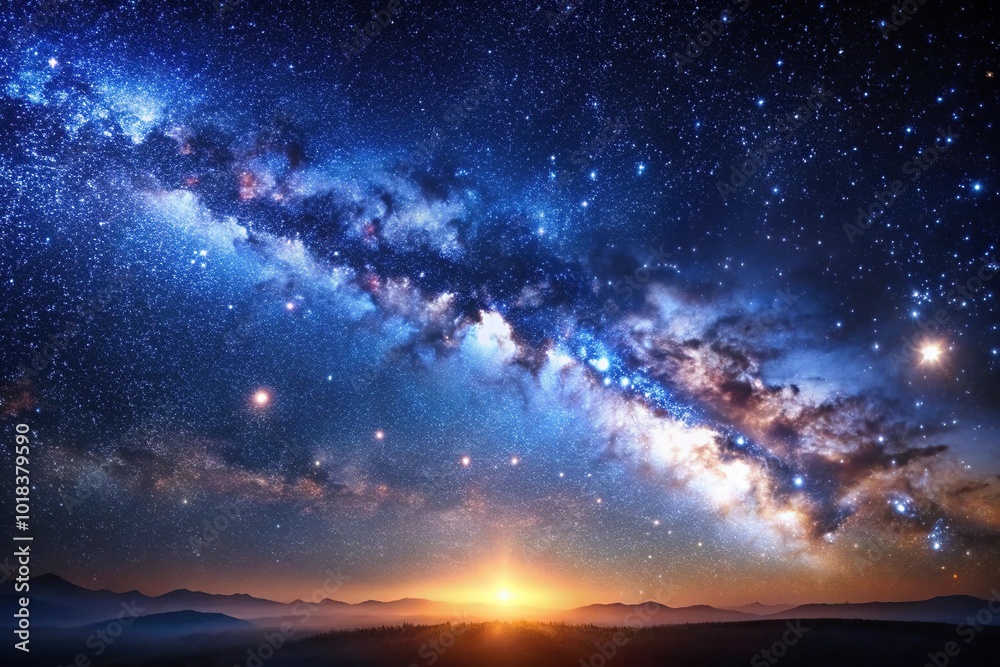 Night shining starry sky background Night shining starry sky background