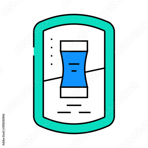 snus nicotine pouch line icon vector. snus nicotine pouch sign. isolated symbol illustration