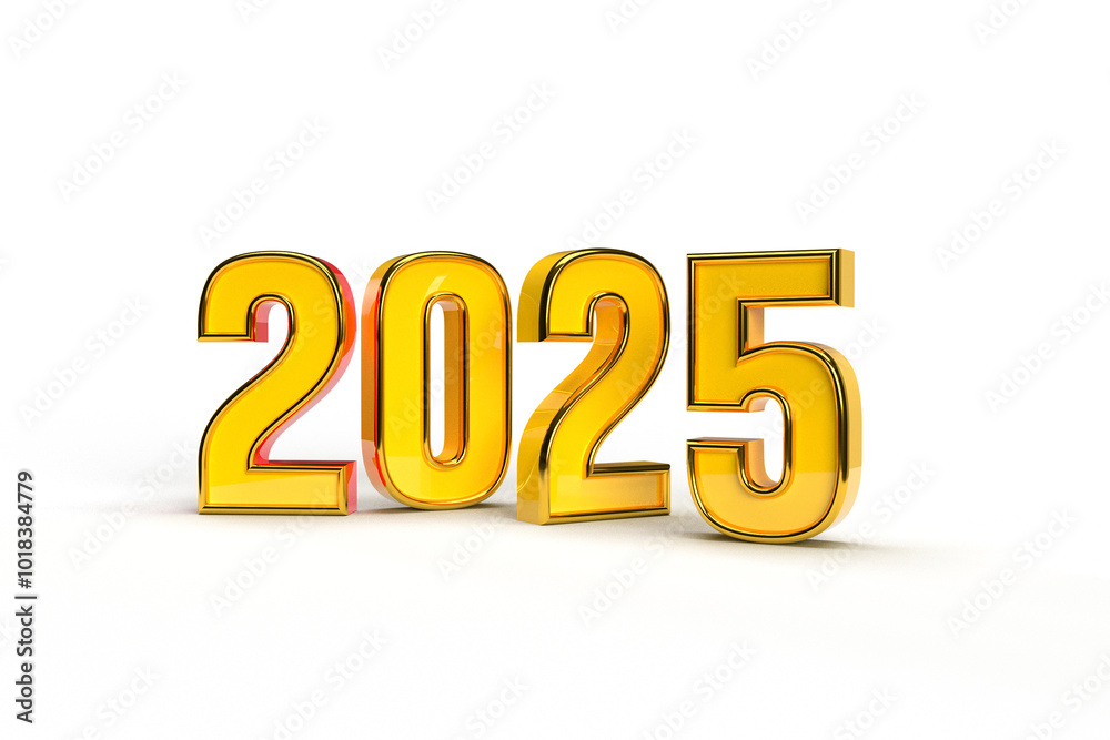 Happy new year 2025 golden 3d numbers with luxury text transparent background Happy new year 2025 golden 3d numbers with luxury text transparent background