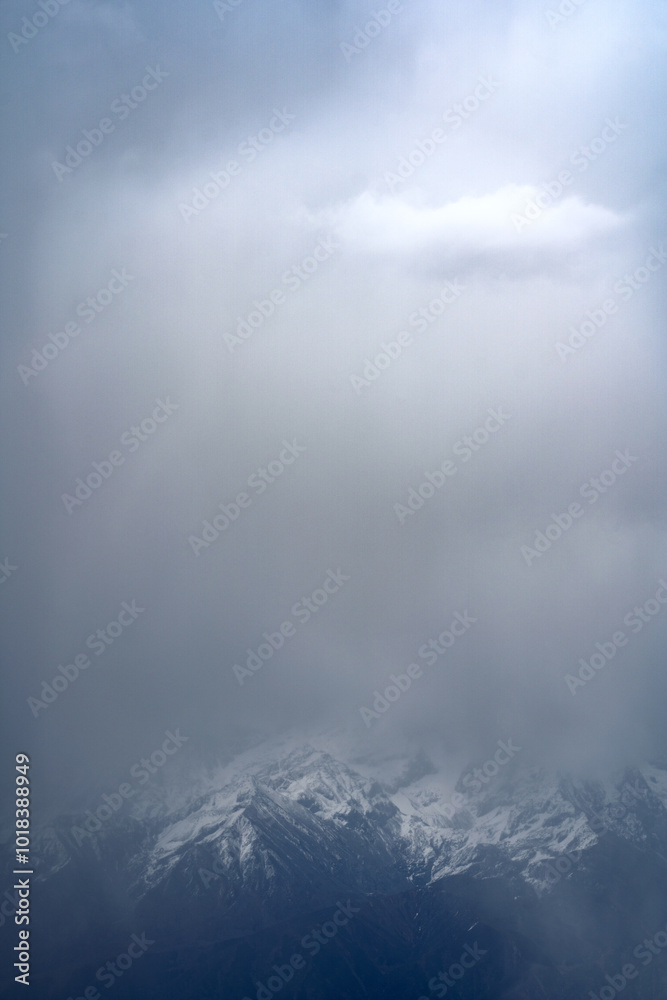 Obraz premium sky, clouds, mountain