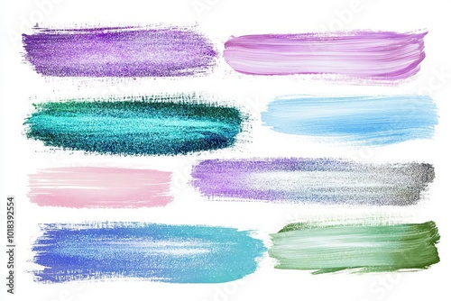 Rainbow Colored Heart Painting with Multicolor Brush Strokes - Vibrant Gradient Background Vector Illustration