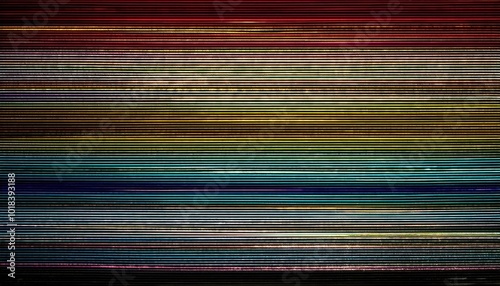 Vibrant Abstract Lines in Gradient Spectrum. Horizontal Neon Stripes Transitioning from Deep Reds to Cool Blues with Multicolor Glow. High Resolution Texture for Modern Tech and Design Themes