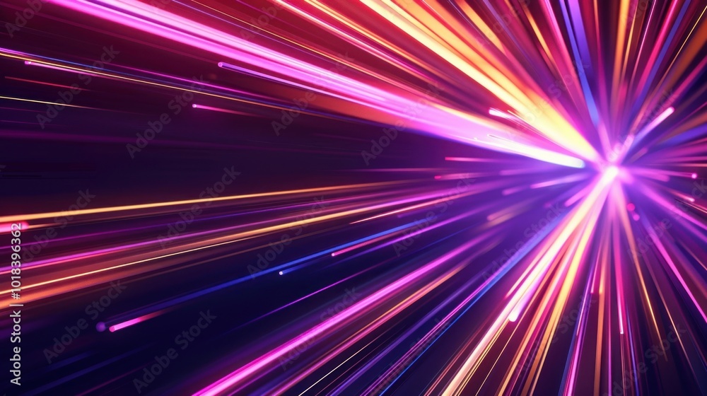 Abstract Neon Light Burst Abstract Neon Light Burst